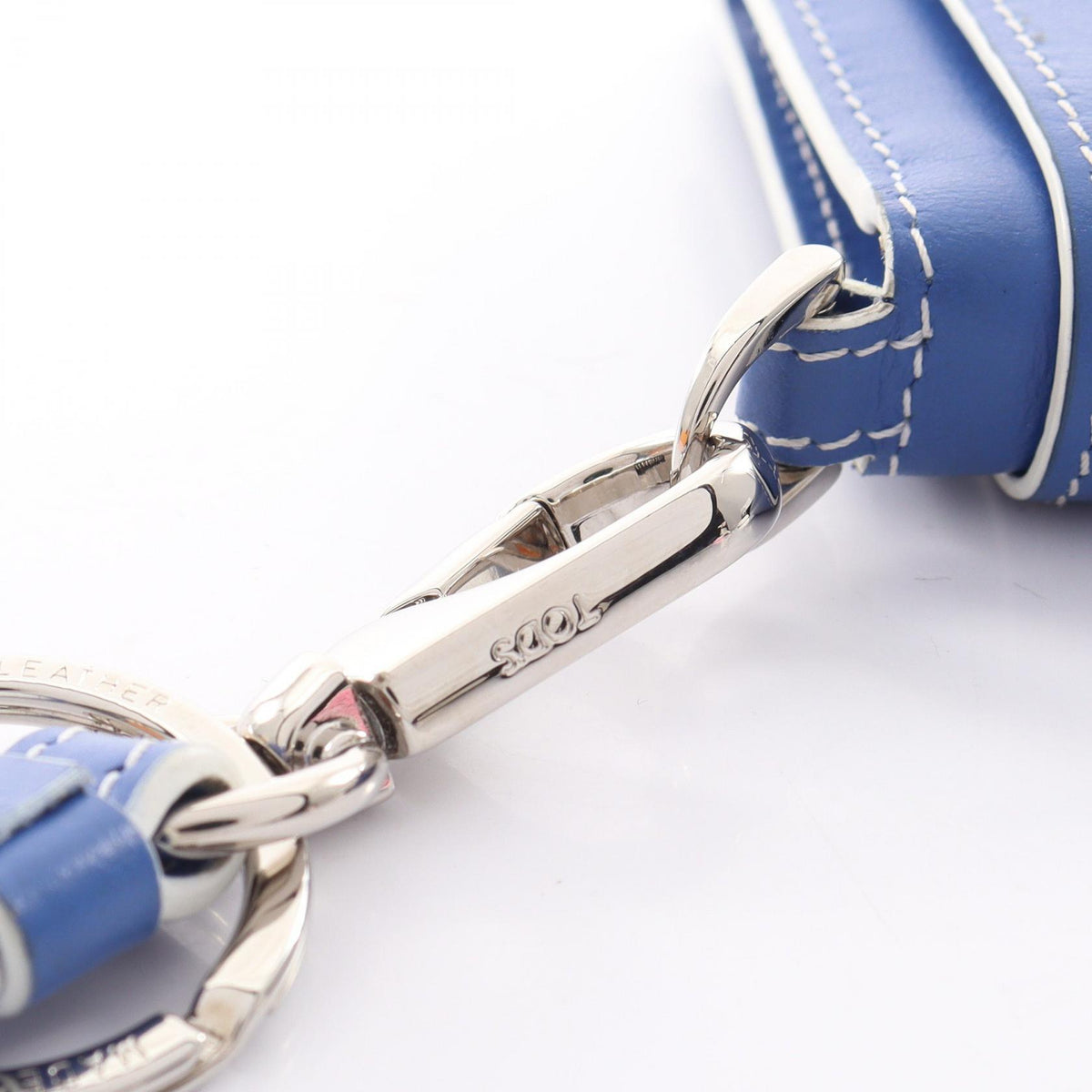 TOD'S Embossed Logo Lion Wallet Blue
