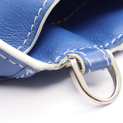 TOD'S Embossed Logo Lion Wallet Blue
