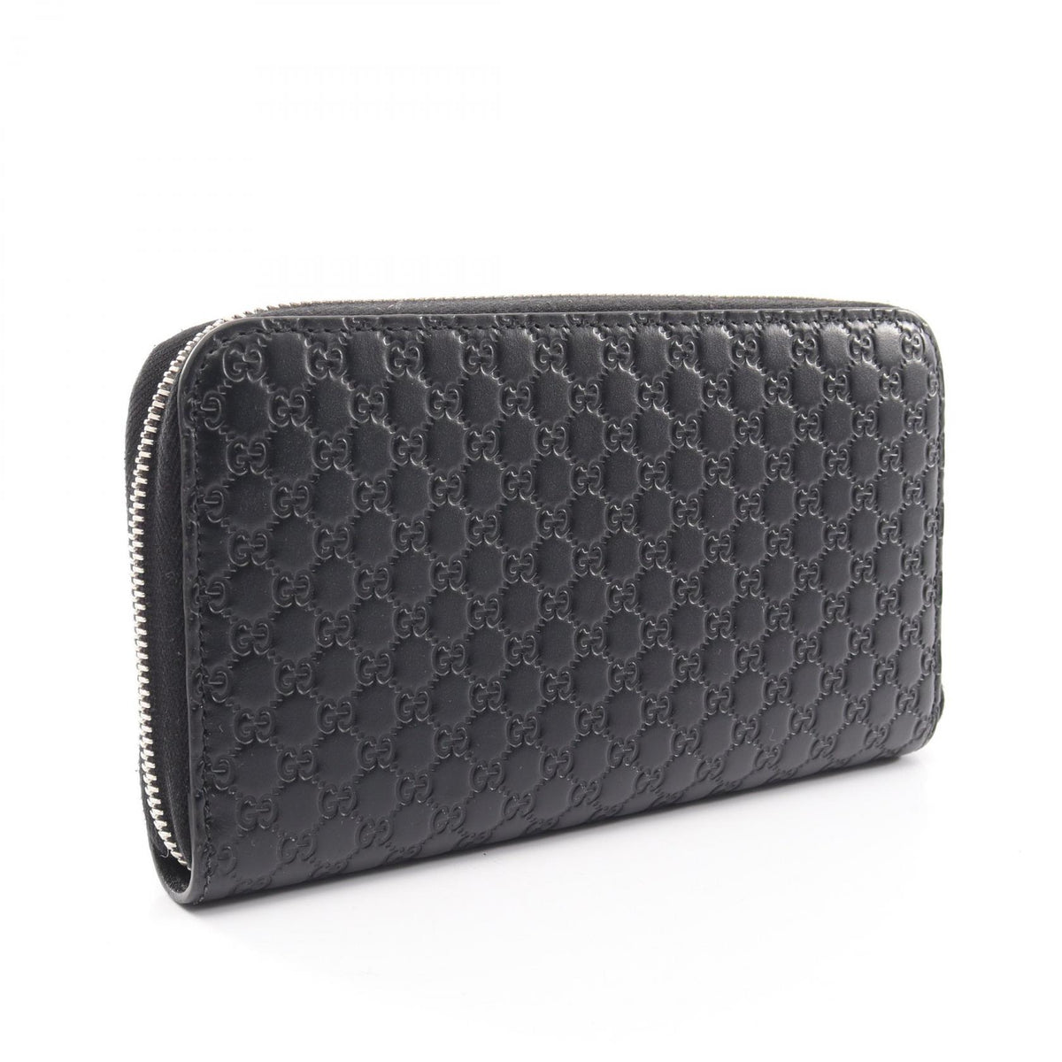 GUCCI Microguccissima Round Wallet Black