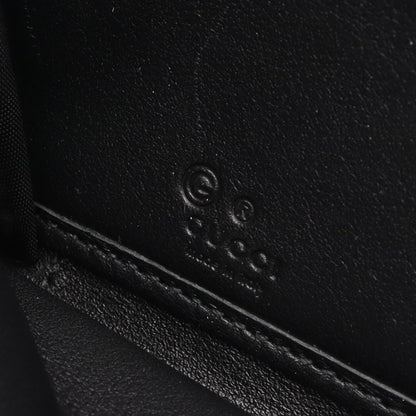 GUCCI Microguccissima Round Wallet Black