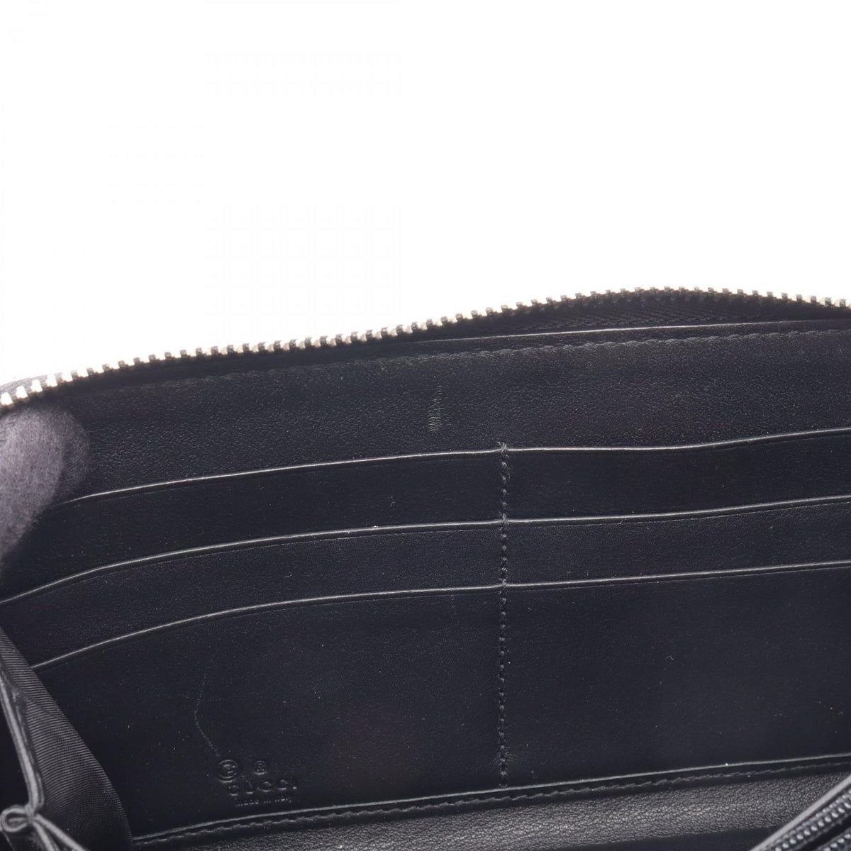 GUCCI Microguccissima Round Wallet Black