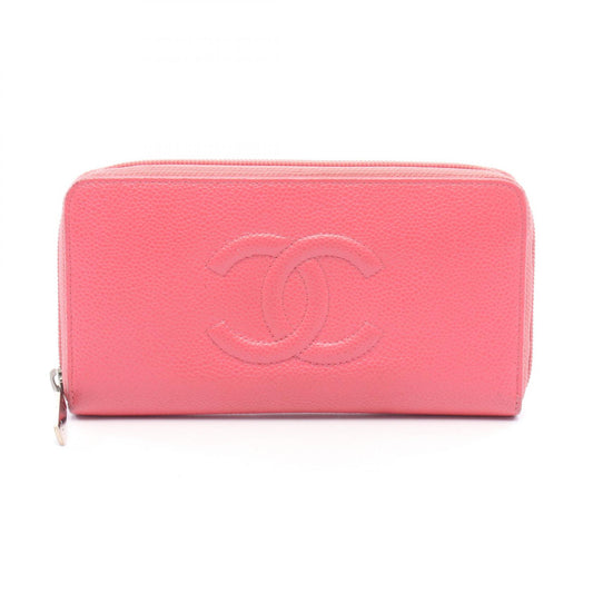 CHANEL Coco Mark Caviar Skin Around Wallet