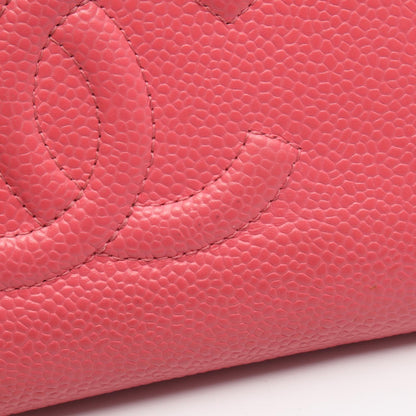 CHANEL Coco Mark Caviar Skin Around Wallet