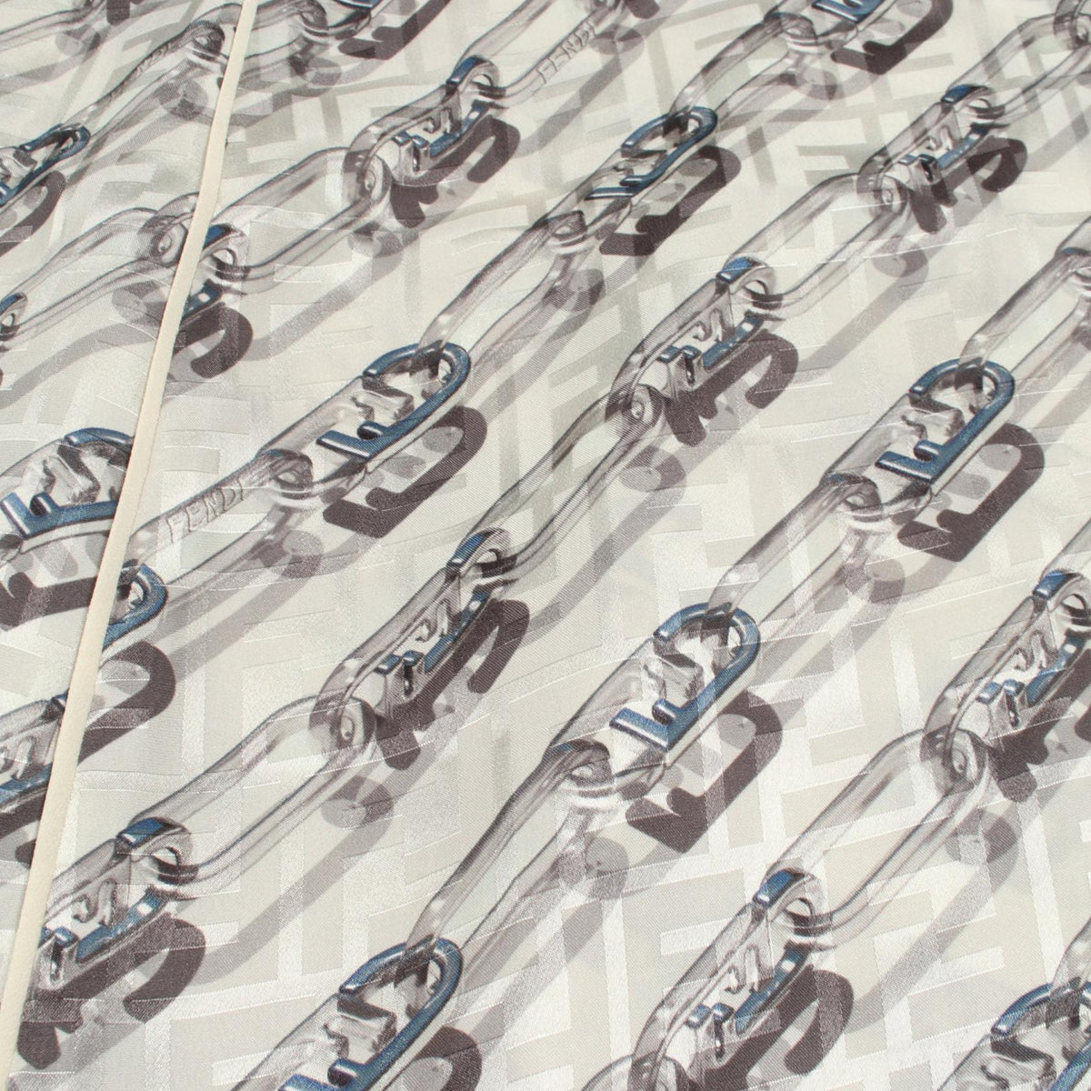 FENDI Patterned Silk Midi Skirt Size 38