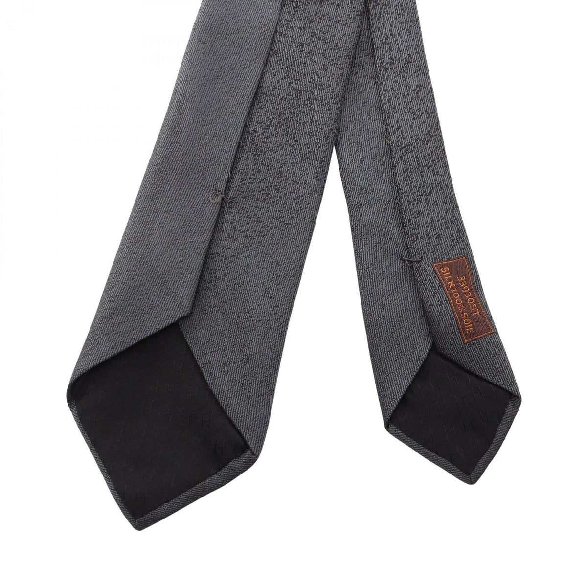 HERMES Silk Gradient Tie Black