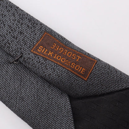 HERMES Silk Gradient Tie Black
