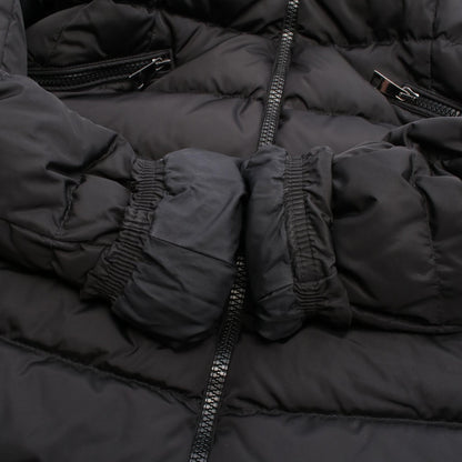 MONCLER Flammette Hooded Nylon Down Jacket Black Size 1