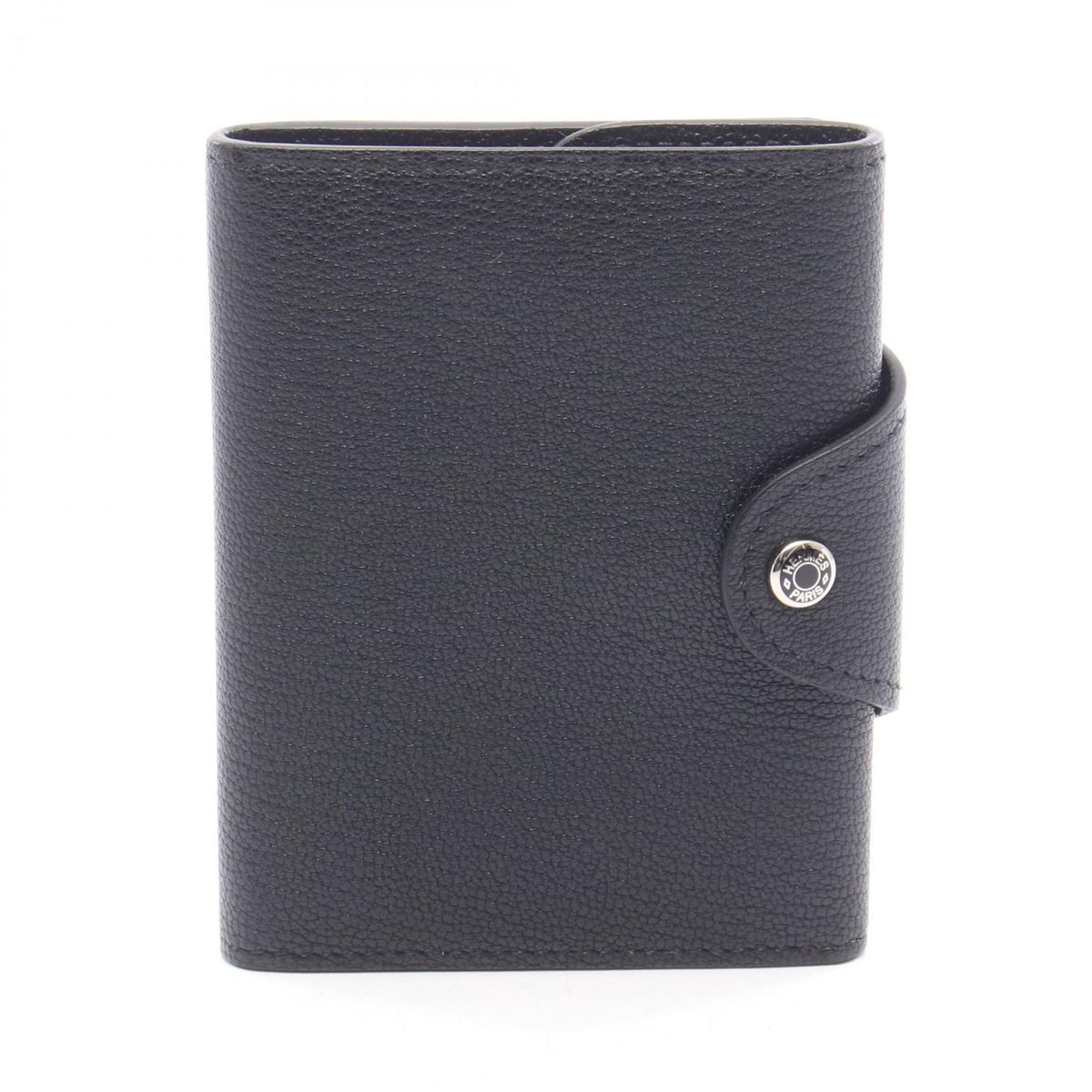 HERMES Iliade Compact Chevre Leather Tri-Fold Wallet