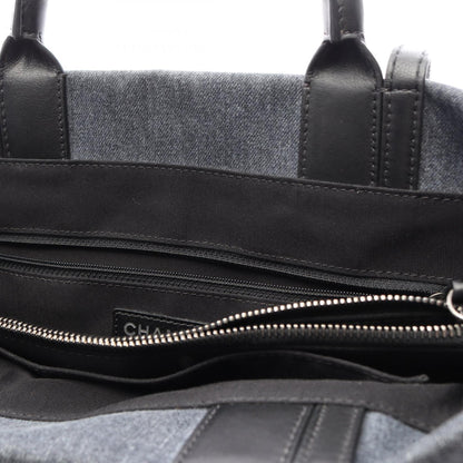 CHANEL Coco Mark 2-Way Denim Tote Bag