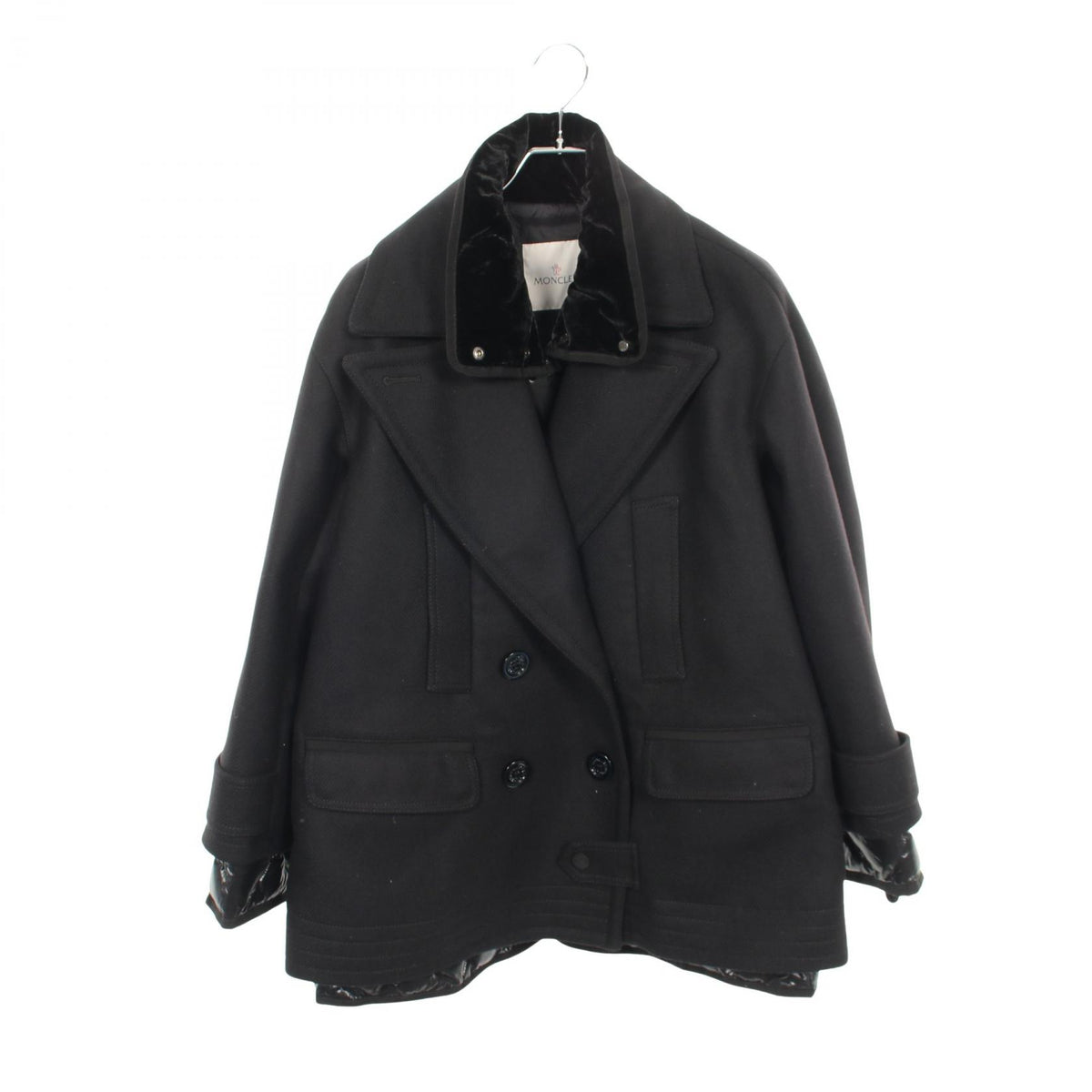 MONCLER Emily Wool Nylon Down Jacket Size 2