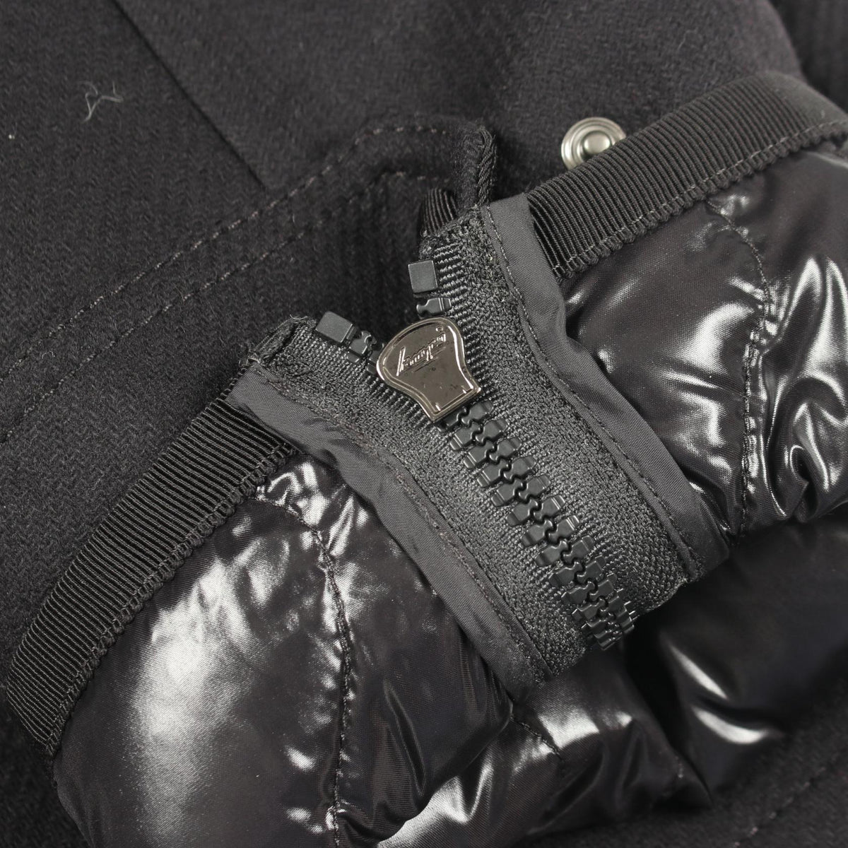 MONCLER Emily Wool Nylon Down Jacket Size 2