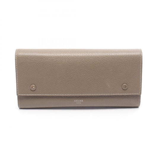 CELINE Large Flap Wallet Gray