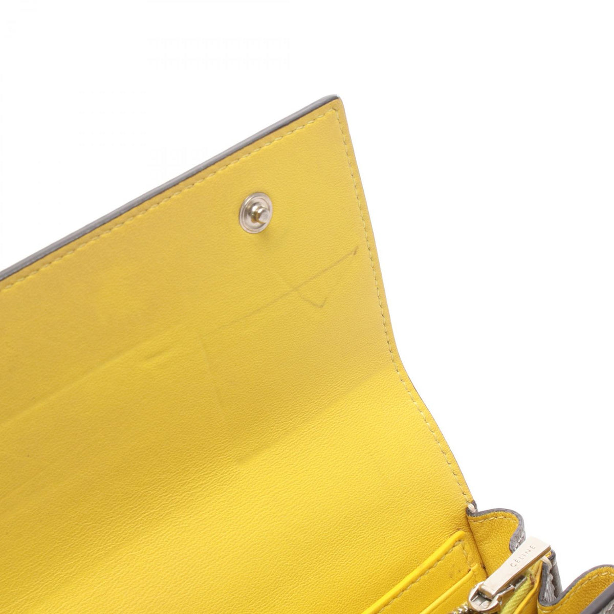 CELINE Large Flap Wallet Gray