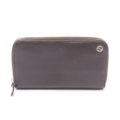 GUCCI Interlocking G Leather Zip Wallet