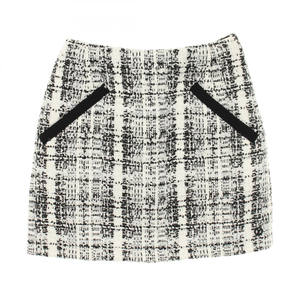LOUIS VUITTON Tweed Cotton Nylon Skirt Size 38