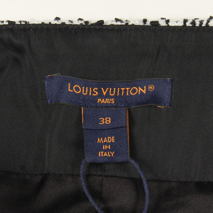 LOUIS VUITTON Tweed Cotton Nylon Skirt Size 38