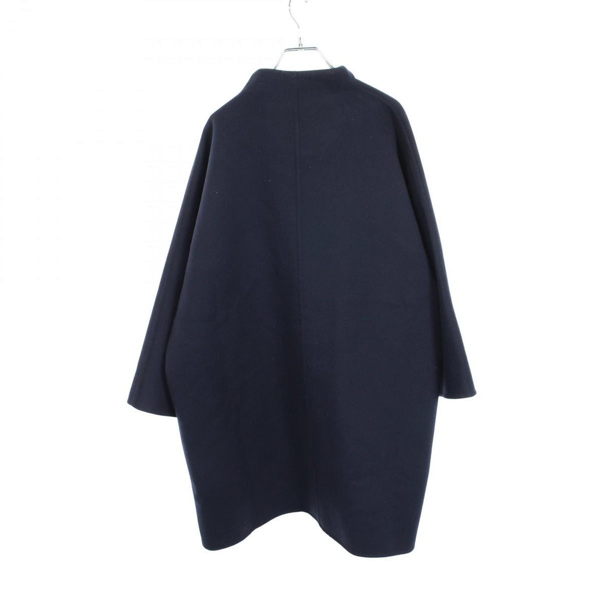 LOUIS VUITTON Double Face Drape Front Wool Coat Size 34