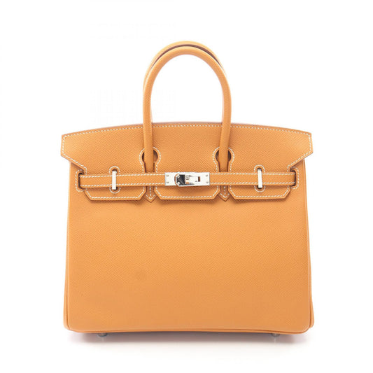 HERMES Birkin 25 Naturel Veau Leather Bag