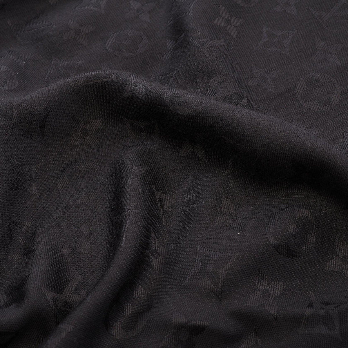 LOUIS VUITTON Monogram Silk Wool Scarf