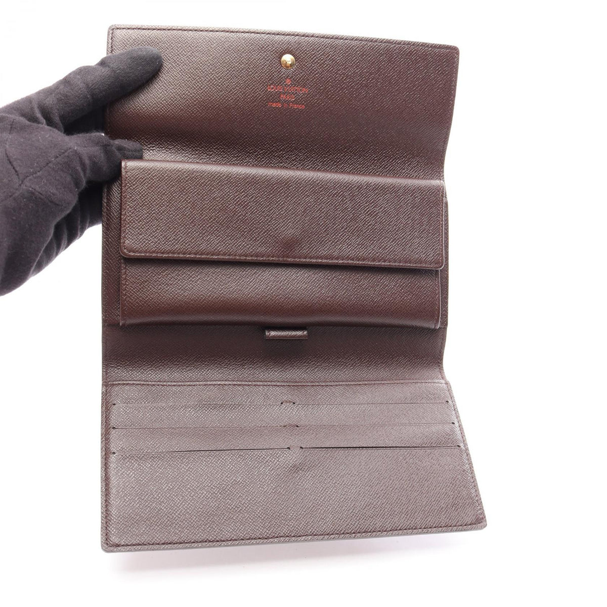 LOUIS VUITTON Damier Ebene Long Wallet