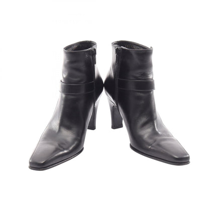 Salvatore Ferragamo Gancini Leather Boots Black Size US 5