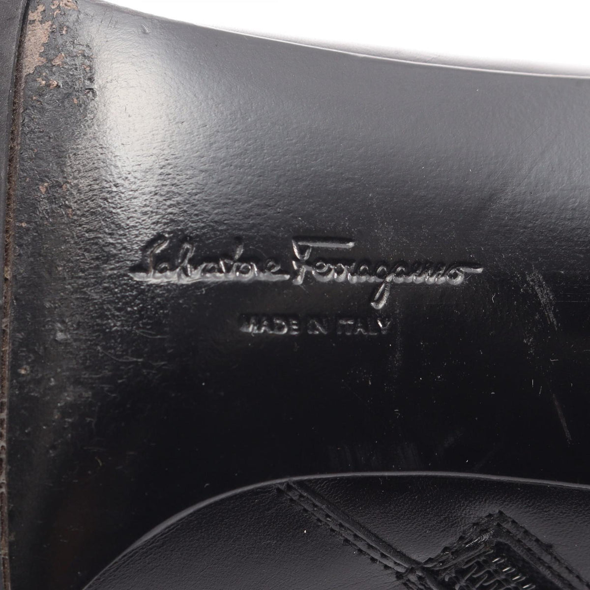 Salvatore Ferragamo Gancini Leather Boots Black Size US 5