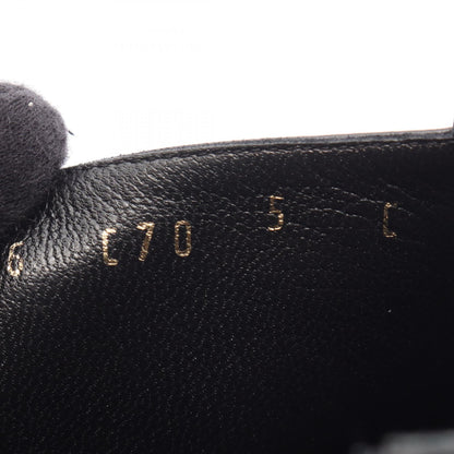 Salvatore Ferragamo Gancini Leather Boots Black Size US 5