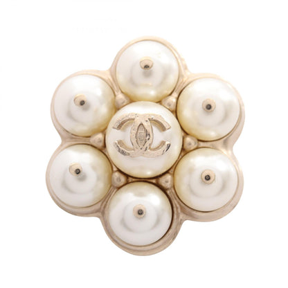CHANEL Coco Mark Gold Plated Pearl Brooch