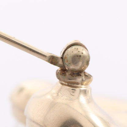 CHANEL Coco Mark Gold Plated Pearl Brooch