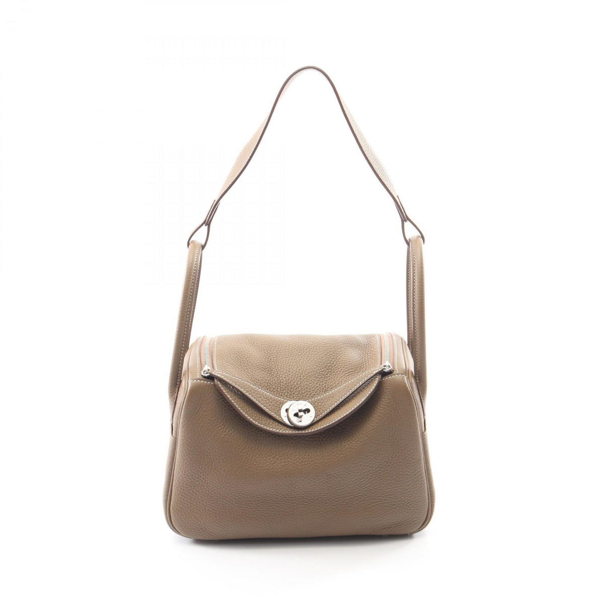 HERMES Lindy 26 Etoupe Shoulder Bag