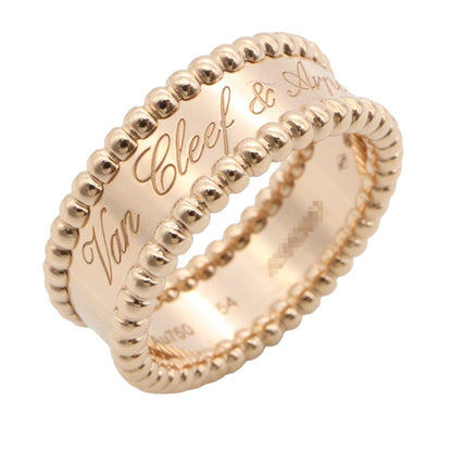 Van Cleef & Arpels Perlée Signature Ring K18PG Size JP 13