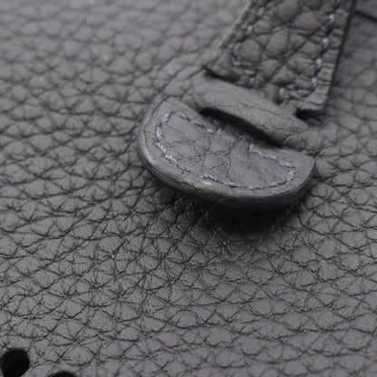 HERMES Evelyne TPM Taurillon Navy Gold Shoulder Bag