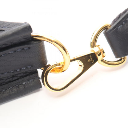 HERMES Evelyne TPM Taurillon Navy Gold Shoulder Bag
