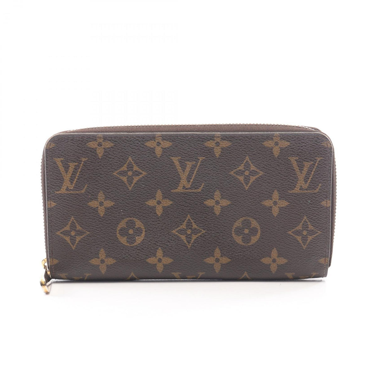 LOUIS VUITTON Zippy Wallet Monogram Round Zip Brown