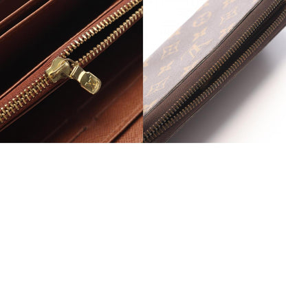 LOUIS VUITTON Zippy Wallet Monogram Round Zip Brown