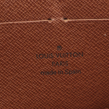 LOUIS VUITTON Zippy Wallet Monogram Round Zip Brown