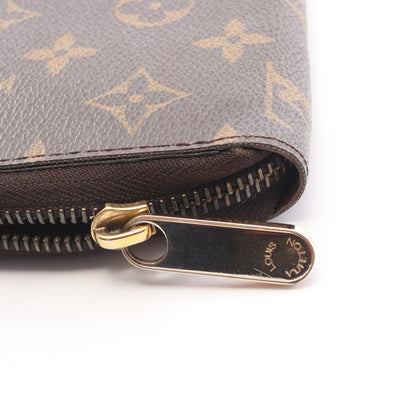 LOUIS VUITTON Zippy Wallet Monogram Round Zip Brown