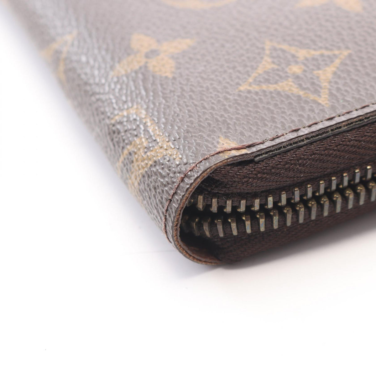 LOUIS VUITTON Zippy Wallet Monogram Round Zip Brown