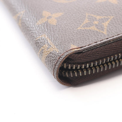 LOUIS VUITTON Zippy Wallet Monogram Round Zip Brown