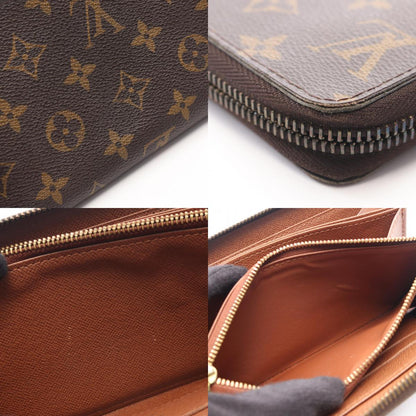 LOUIS VUITTON Zippy Wallet Monogram Round Zip Brown