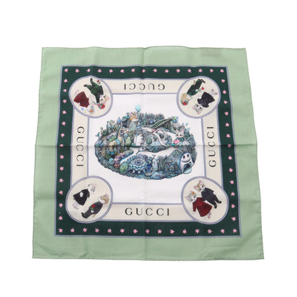 GUCCI Higuchi Yuko Cotton Scarf Multicolor