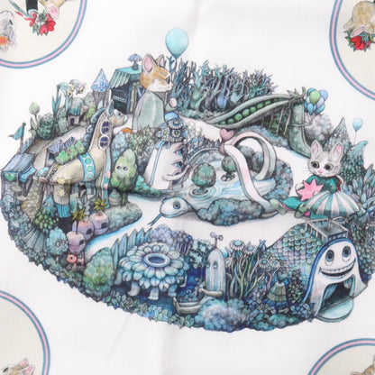 GUCCI Higuchi Yuko Cotton Scarf Multicolor