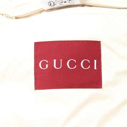 GUCCI Logo Polyester Down Jacket Black Size 48