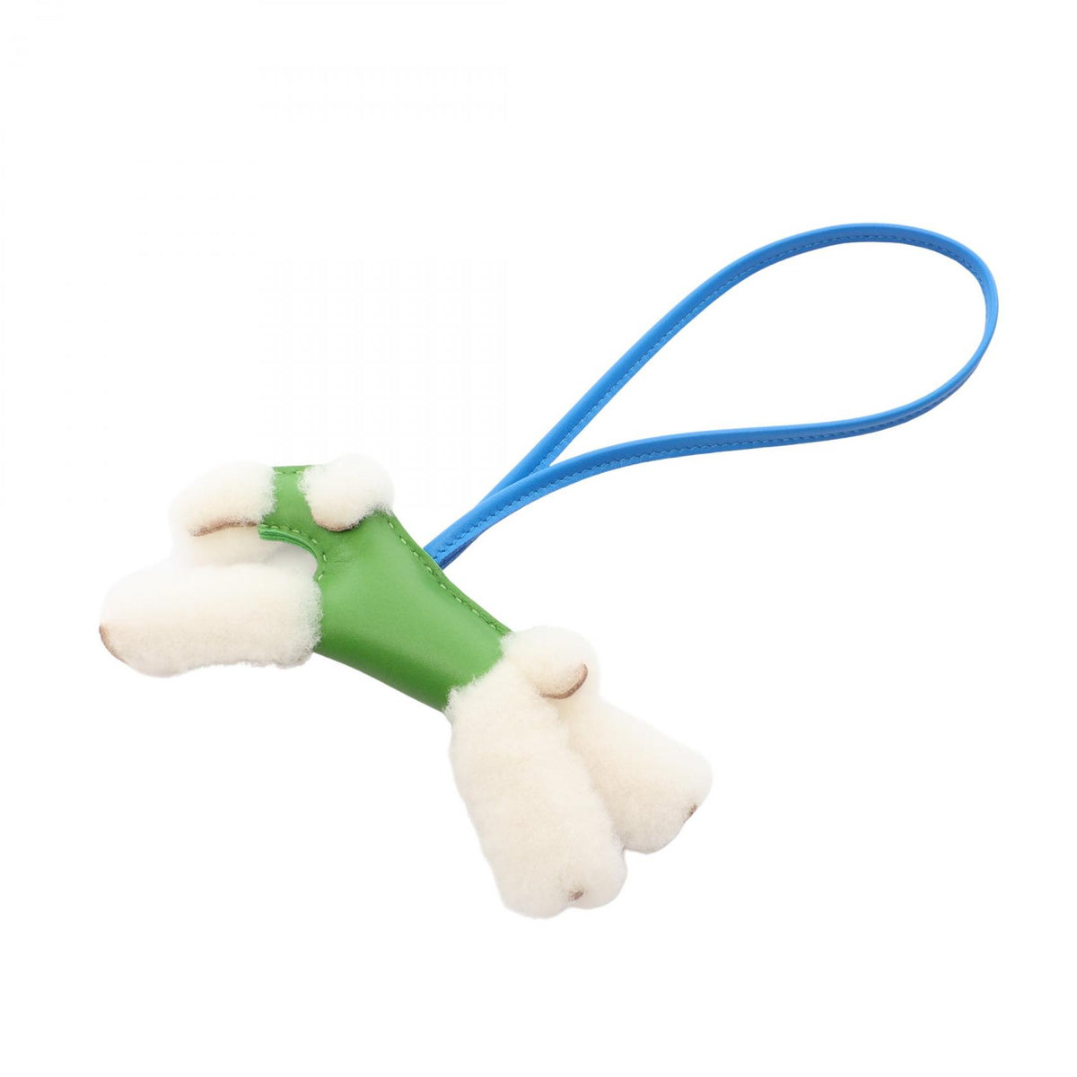 HERMES Buddy Charm Vert Yucca Lambskin