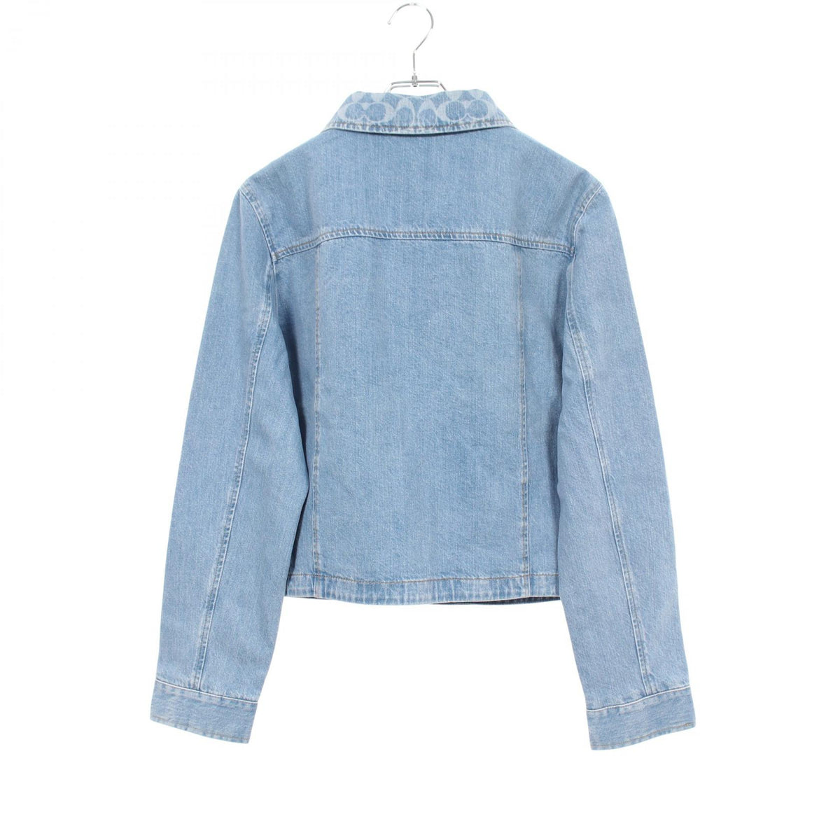 COACH Signature Cotton Denim Jacket Blue Size L
