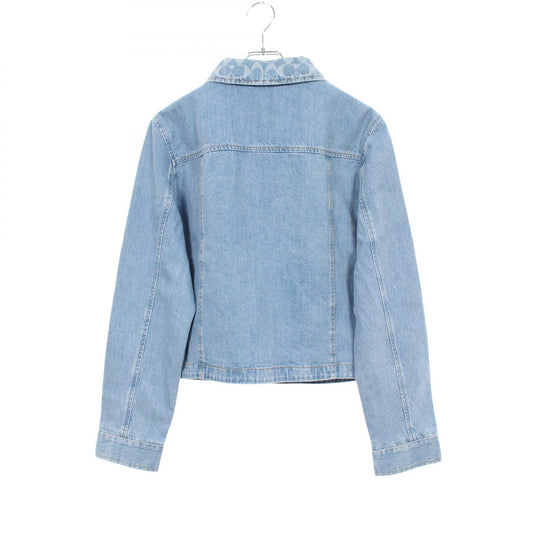 COACH Signature Cotton Denim Jacket Blue Size L