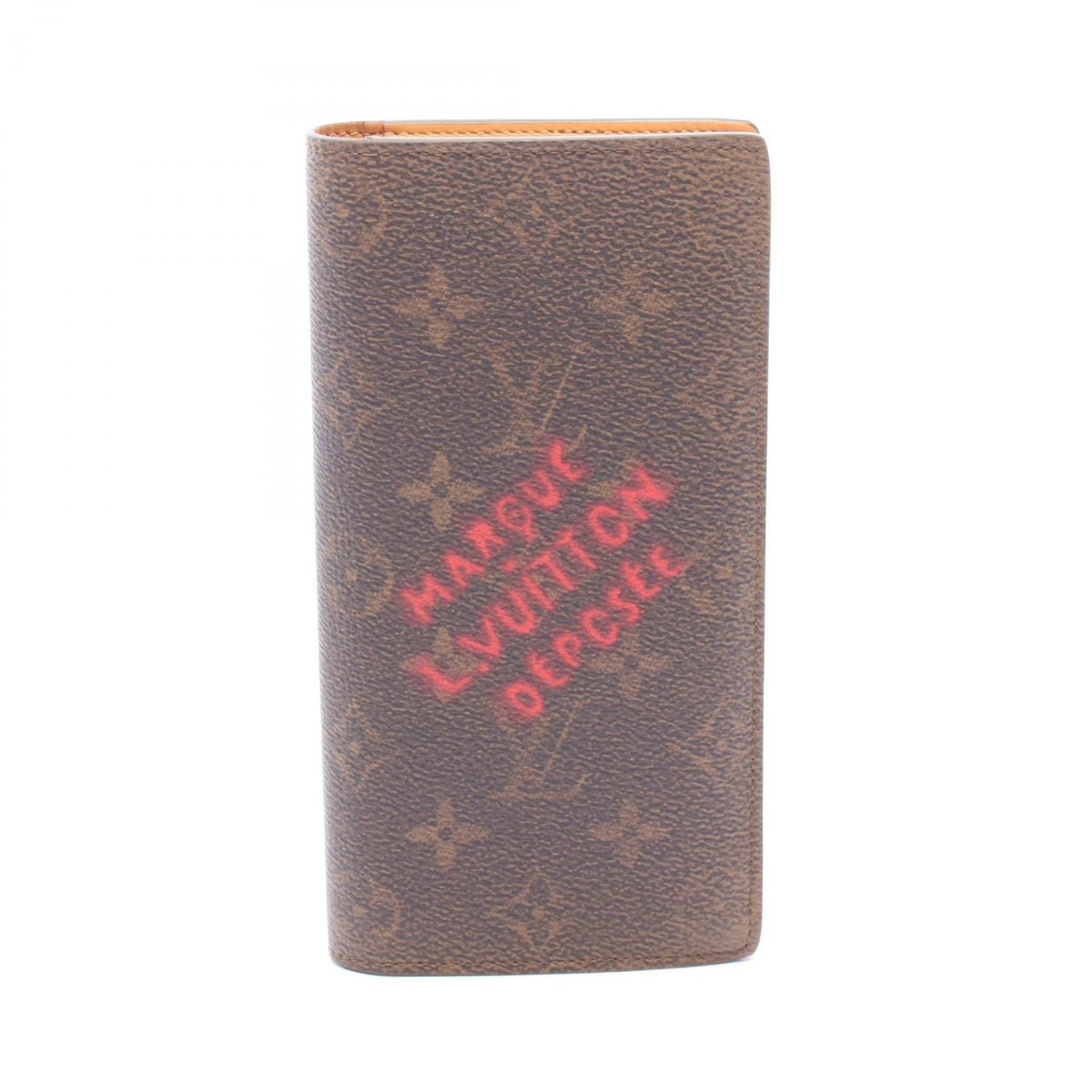 LOUIS VUITTON Monogram Portefeuille Brazza Wallet Brown