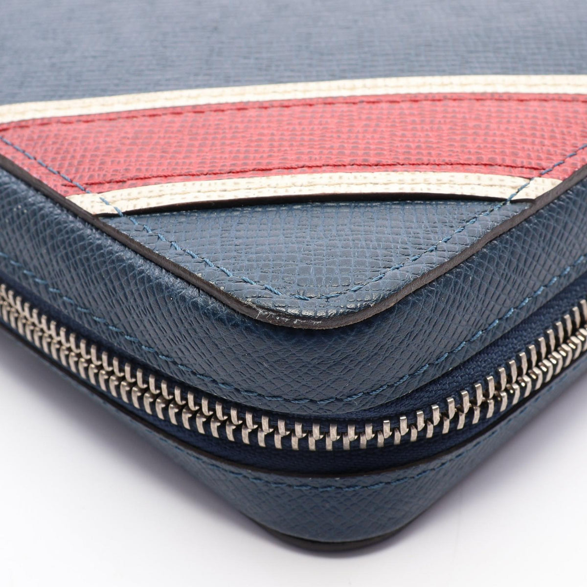 LOUIS VUITTON Zippy XL Taiga Stripe Ocean Wallet