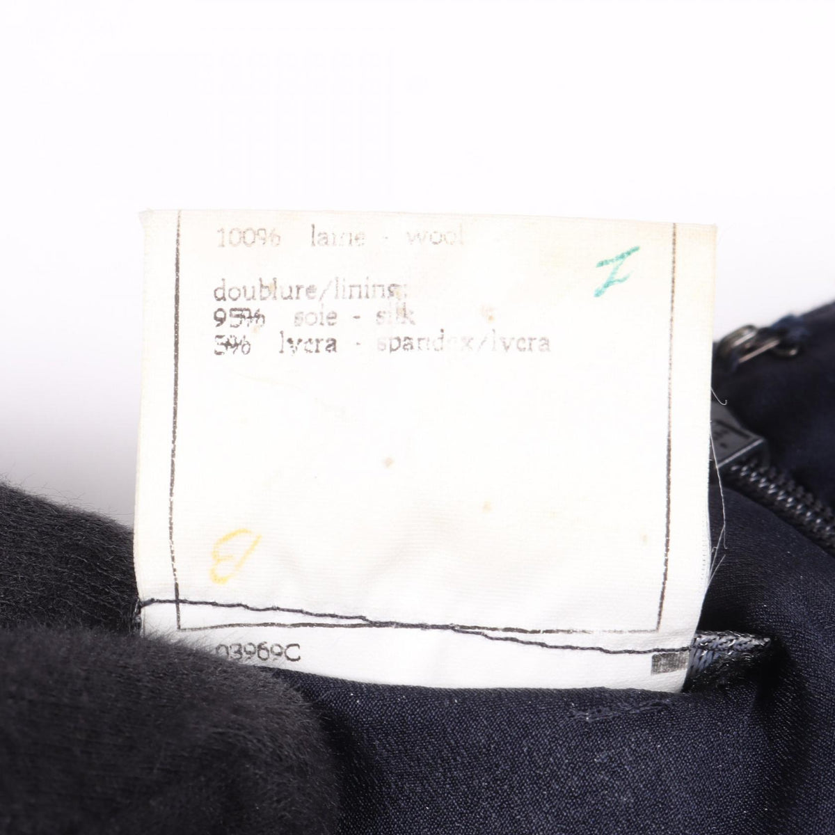CHANEL Coco Mark Button Navy Wool Sleeveless Dress Size 40