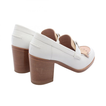 HERMES Elysée 70 Moccasin Leather Pumps Size 36